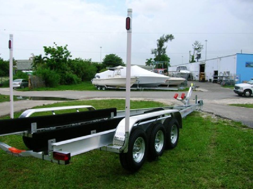 New Custom Aluminum Boat Trailers from 15' to 50'