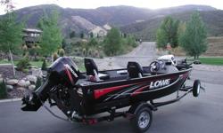 Selling my baby, this black beauty 2009 Lowe FM165 side console deep-V, 16.5? length x 82? beam, 50hp Merc OB, MinnKota Powerdrive bow electric trolling motor with foot control, matching bunk trailer with swing tongue and spare tire with carrier. This