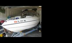 2006 Stingray 180 RX
Length 18'
Engine Make: Inboard Volvo Penta
Engine Model: 3.0 Liter 4 cylinders
Fuel Capacity 21 gal
Horsepower 135
Fiberglass Hull
Radio & Cd system with AUXILIARY Input
GPS, Depth, and Fish Finder
Riders 7
We have many extras- two