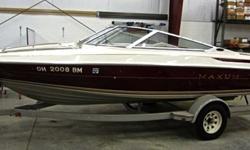 Like New Excellent Condition - 18? Maxum 1800 SR Boat, Open Bow, 180 hp Inboard Mercruiser, Matching Maxum Trailer all in excellent condition. Less than 100 hours on motor. Boat has been stored indoors in a heated building. Boat cover included.Boat &