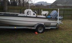 2000 Pro Master by Sprint Boats 210 This Pro Master by Sprint outboard center console has a fiberglass hull, is 21 feet long and 94 inches wide at the widest point. The boat weighs approximately 1200 pounds with an empty fuel tank and without any gear,