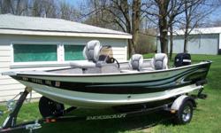 2011 Smokercraft 161 XL Pro Angler. Barely used. Motor has 5 to 6 hours on it!!