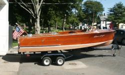 COMPLETELY RESTORED,MUST SEE.Call Dan 443-835-7602
Category: Powerboats
Water Capacity: 
Type: Antique and Classic
Holding Tank Details: 
Manufacturer: Chris-Craft
Holding Tank Size: 
Model: Deluxe Runabout
Passengers: 0
Year: 1949
Sleeps: 0
Length/LOA: