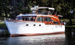Don't Miss This Amazing Opportunity to buy a classic 1953, 45' Chris Craft Double Cabin Flybridge Motor Yacht! The perfect cruiser or live aboard, this is a luxurious motoryacht with flawless style and class that comes with an amazing history that only a