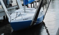 1966 BAHAMA ISLANDER SAILBOAT -NICELY RESTORED AND GOOD FOR BASIC SAILING. BASIC LAYOUT COMPRISING V-BERTH FORWARD SEPERATED FROM MAIN CABIN BY BULKHEAD. CABIN HAS TWO SETTEE PORT AND STARBOARD. SLOOP RIGGED WITH ALUMINUMSPARS. MAST SET ON DECK IS