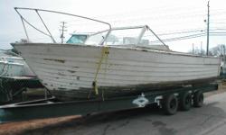 Rare Wooden Skiff
1966 Chris Craft Wooden Sea Skiff. Ready for restoration, rare boat, she appears to have most all of the original hardware. Call for more details. Trailer not included. trailers are available. LML 5.12.12 ....................... Our 15