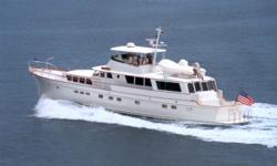 Overview
Sleeps six owners & guests in three staterooms aft plus three crew in two staterooms forward.
Accommodations and Layout
Master and Guest Staterooms:The owners and guest accommodations are reached via a curved stairway at the port aft end of the