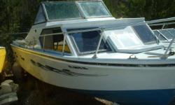 Classic project boat hullInventory clearance sale now underway! Great looking boat tastefully refurbished. The boat hull with no Mercruiser parts is $700. The Mercruiser items are available. Trailer available. LML 5.5.12............. Our 15 acre boat yard