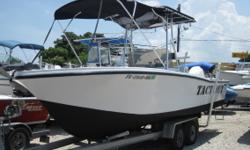 1972 - Mako Center Console - 22ft&nbsp;&nbsp; This Mako center console is powered by a 1997 Johnson 150 outboard. Great size to power combo! Boat is READY to hit the Gulfstream and catch some Dolphin! T-top with storage, and extra bimini top up front