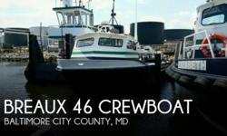 Actual Location: Baltimore, MD
- Stock #093969 - If you are in the market for a crew, look no further than this 1974 Breaux 46 Crewboat, just reduced to $94,500 (offers encouraged).This vessel is located in Baltimore, Maryland and is in good condition.