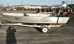 Engine: 2001 Mercury 25M
Trailer: Bunk Trailer
Standard features: Factory Installed Options Minnkota 30Lbs Endura Trolling Motor Spare Tire and Holder Running Lights Humminbird 175 For more information please contact the sales department at Don's Marine