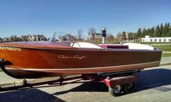 1956 ChrisCraft Sportsman Utility Show condition Chris*Craft Sportsman Utility. Hercules KLC 6 cylinder engine. Custom made canvas cover to preserve excellent condition. Dual axle trailer for hauling. Complete record history of maintenance. Previously