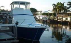 Classic 40' Pacemaker sportfish. Large cockpit area for fishing, and good space in the salon and galley for comfortable cruising.
Powered by twin Detroit Diesel 6-71TI's that have 1176 hours on them since a major overhaul. The generator is a 10kw