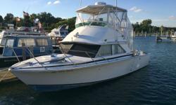 1977 28 Bertram Flybridge Cruiser with newer canvas ( 2011) and engines( less than 200 hours) Trades Considered ACCESSORY ANCHOR W/LINES FENDERS & LINES CABIN SLEEPS STATEROOM CANVAS BIMINI TOP CAMPER CANVAS WHITE SIDE/AFT CURTAINS ELECTRIC 30 AMP