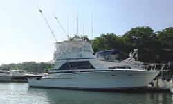 This very bristol 46 Bertram Sportfish is located in Stamford CT.&nbsp; She is in the water and ready to cruise with her new owner or captain at the helm.&nbsp; She is powered by twin Detroit Diesel 6V92's 550HP.&nbsp; Her engines are 1989 that were
