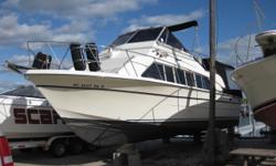 Fresh water vessel with Heat & Air and enough room for a small crowd.
Featuring: New canvas FB Bimini, Aft camper top w/enclosure, FB Cover, Marine Air/Heat, Updated Salon Carpet, Tinted salon windows, Forward Master Stateroom with Hanging closet, cabinet