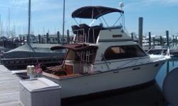 PRICE REDUCED BY OVER $8,000.00 T0 $19,800!! THIS DEFINITELY IS A BOAT YOU WANT TO TAKE A LOOK AT!! THERE'S STILL A LOT OF SEASON LEFT. OWNER SAYS, '" BRING ME AN OFFER!!!"The Pacemaker 33 was built on a solid fiberglass low dead-rise hull with a wide