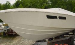 Performance HullRepower this wellbuilt Wellcraft Nova 25 hull. The TRS Mercruiser parts are not included. Folks load these up with hp and they perform great. Trailer available for $1200. Controller $125, Bow rail $125, windshield as a set $550. teak dood