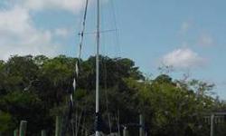 27ft. LOA, Wheel Steering, Roller furling jib, Bimini top, 9.9 Mariner ob motor (runs great), 35 gallon fresh water, VHF radio, Nice upholstery, Sails are in great shape. This is a very cozy boat. I would keep it for a long time to come but simply no not