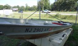 1981 SEARS JON BOAT, NO MOTOR INCLUDED. NEEDS TRANSOM BOARD INSTALL, AND HAS HOLE ABOVE WATER-LINE BY SEAT. PERFECT POND FISHING. HAS 3 BENCH SEATS, NO TRAILER INCLUDED FOR ONLY $250.
Category: Powerboats
Water Capacity: 0 gal
Type: 
Holding Tank Details: