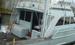 Description
Batten the hatches!! This Battlewagon is ready for action!! We have a classic high end Sport Fisherman with NO compromises. A true Sportfisherman designed from the keel up is a proven fish raiser with all the amenities and then some. Her