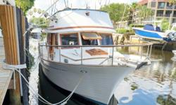 VICKIE A 1981 Albin 36 Classic Trawler Design VICKIE A has "Good Bones" for $28,500.00 NEW Cushions, Salon, Master and Guest Staterooms NEW Curtains.Salon and Master Stateroom NEW
Counter tops and Faucets, Galley and Both Heads NEW Flybridge Isinglass