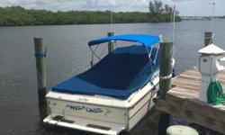 1983 Sea Ray 22.4 ft. Rebuilt I/O Motor, and new cables, 260 HP V8 Mercury. Runs GREAT, looks new, New Bimini, water repellent canvas cover, 2 new batteries, includes 7 dock lines, 4 fenders, 2 radios, 2 automatic inflatable life vests, 8 life jackets, 4