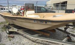 1984 Manatee Sabre
Manatee Sabre 18' With Johnson 88 hp Outboard
Sportsman Single Axle Galvanized Trailer
1984 Manatee Saber 18' Center Console Boat with Johnson 88hp motor. The floors and transom on this boat have been redone and are solid. If you are