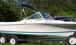 1985 wellcraft V20 steplift, with a OMC Seadrive outboard motor V-4. Boat comes with a tandom axle trailer. Boat is in fair condition, I have put a radio/CD player and speakers in it. I have had for three years and have not had any problems with the boat.