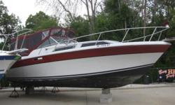 Electronics & Navigation: Compass, Spotlight, In-dash depth sounder, Trim tabs, Running lights, Wiper, Stereo, Battery charger, Updated dash with Faria gauges.&nbsp;&nbsp; Options/Remarks: &nbsp;&nbsp;Full camper top with screens, dinette, Dash cover,
