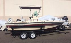 **T-TOP, FURUNO FINDER, LEAN POST BAIT TANK, BOW BOXES, ANCHOR, ROD STORAGE, VHF RADIO, AND TANDEM AXLE TRAILER**
Nominal Length: 21'
Length Overall: 21'
Engine(s):
Fuel Type: Other
Engine Type: Outboard