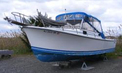 26' Shamrock PredatorThis is a nice example of a time tested Shamrock Hull design. The 26 Predator has a keel and is powered by a 351 FWC Ford engine with approximately 550 hrs. She has a canvas enclosure and is ready to fish. Fully rigged for cruising