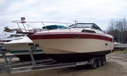 1986 Regal Commodore 277XL
JUST IN TIME FOR CHRISTMAS!! LIVE ABOARD!! 1986 REGAL COMMODORE 277XL, 1986 REGAL COMMODORE 277XL 27' EXPRESS CRUISER WITH TWIN 190 HP ENGINES. A LOT OF BOAT FOR THE MONEY! CRUISER WITH SPACIOUS CABIN GREAT FOR LIVE ABOARD OR