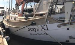 "SeaYa XI" is an exemplary example of what this classic seaworthy cruiser can be. She is outfitted to the hilt, with everything one could want for cruising. Her teak decks have been replaced with synthetic teak decking, she has had many electronic and