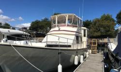 The perfect boat to sail the great loop. She is powered with the extremely&nbsp;reliable and fuel efficient Ford Lehman diesel&nbsp;engines.&nbsp; The interior is completely&nbsp;trimmed with custom teak. Not to mention the 2 staterooms both with ensuite