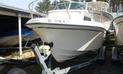 GRADY-WHITE QUALITY. FISHING AND CRUISING WILL BE GREAT FAMILY FUN ONBOARD THE OVERNIGHTER.
CALL TODAY TO SEE IT BEFORE IT GOES
SPECIFICS:
1987 GRADY-WHITE 20 OVERNIGHTER
1987 DUAL AXLE LOAD RITE TRAILER
1987 JOHNSON 150HP OUTBOARD
AFT SEATING
BOW SEATING