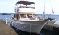 Basic Decription: 1987 Marine Trader, DC, Furuno 42 Radar Chart
Plotter, 6 KW Northern Lights Gen Set, Bow Truster, Queen island
master bed, two heads,fresh water only boat, many extras. Please call
boat owner Jim at 315-345-7007. It has a apartment size