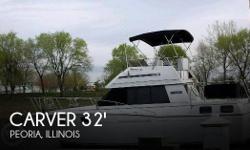 Actual Location: Peoria, IL
- Stock #080699 - A lot of boat for a little money.The fact that the Carver 3207 Aft Cabin managed to remain in production for so many years says a lot about her popularity with the public. Her somewhat boxy
