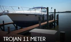 Actual Location: Essex,, MD
- Stock #033232 - THE LOWEST PRICED TROJAN 11 METER ON THE MARKET - $4000 BELOW MARKET VALUE - VERY GOOD CONDITION -HUGE 14FT BEAM, LOTS OF POWER & LOTS OF SPACE!!!!A popular, spacious and wide hull, the Trojan 11 Meter Express