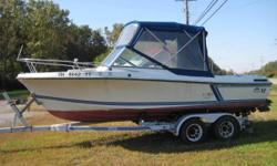 1988 WELLCRAFT V-20 Step left, This 20' sport fishing boat comes with a Merc 165 hp engine,canvas, trim tabs, Fish finder,VHF radio and trailer.
Category: Powerboats
Water Capacity: 0 gal
Type: 
Holding Tank Details: 
Manufacturer: Wellcraft
Holding Tank