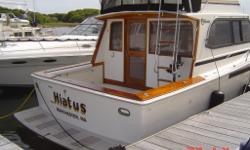The Egg Harbor 33 is a well-proven design offering an attractive and manageable platform for family cruising, picnic outings, sport fishing, or living aboard. "Hiatus" has been well maintained and thoughtfully upgraded. She is a very clean boat and is