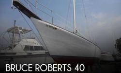 Actual Location: Bridgeport, CT
- Stock #032555 - If you are in the market for a sloop sailboat, look no further than this 1988 Bruce Roberts 40, priced right at $24,500 (offers encouraged).This vessel is located in Bridgeport, Connecticut and is in good