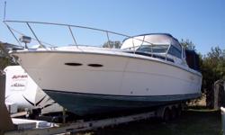 1988 Sea Ray 390 EC.
1988 SEA RAY 390 EC., 1988 SEA RAY 390 EXPRESS CRUISER POWERED BY TWIN 454 CRUSADERS. THIS IS THE CLASSIC MODEL WITH THE RETRACTABLE WINDOW/WALL SEPERATING THE STAR, STATE ROOM FROM THE GALLEY AND SALON AREAS. IT NEEDS ALOT OF LOVE TO