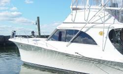 Description
The Jersey 47 Dawn is the largest boat ever offered by this small well regarded New Jersey builder before the Company closed down in the early 1990s. Its single-skin fiberglass hull construction successfully avoided all the pitfalls of cored