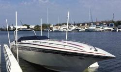 This immaculate 1988 Fountain 12 Meter was re-powered in 2012 with new MerCruiser 8.1 HO motors and new Mercury out drives. She has a top speed of 70 MPH and a smooth cruising speed of 40 MPH. With all new interior, electronics and power it's a very