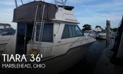 Actual Location: Marblehead, OH
- Stock #092641 - If you are in the market for a sportfish yacht, look no further than this 1988 Tiara 3600 Convertible, just reduced to $57,500 (offers encouraged).This vessel is located in Marblehead, Ohio and is in good