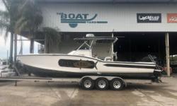 1989 Ocean Master 31
We offer competitive financing and take trades!
1989 Ocean Master 31
Twin 2005 Mercury/Yamaha 225 Four strokes showing 450hrs
Triple axle aluminum trailer
Nominal Length: 31'
Length Overall: 31.8'
Engine(s):
Fuel Type: Other
Engine