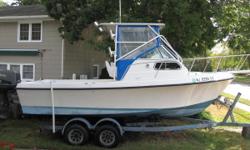 22 Sea Ox with a 1998 200hp Suzuki and trailer
Nominal Length: 22'
Length At Water Line: 19.3'
Length Overall: 22.3'
Length Of Deck: 21'
Engine(s):
Fuel Type: Other
Engine Type: Outboard
Beam: 8 ft. 0 in.