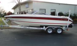 1989 Sea Ray 210BR, Mercruiser 5.7L Alpha One Out Drive, Storage Locker In Floor, Walk Thru Windshield, Dual Capt. Chairs, Pwr. Trim, Stereo, Rear Boarding Ladder, Ski Tow Hook, Swim Platform, Anchor Well in Bow and a New 2016 Tandem Axle Trailer