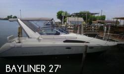 Actual Location: New Baltimore, MI
- Stock #076255 - Good value + Solid Mechanical HistoryLayout enables family funPerfect for day trips and weekends on the waterEngine compartment clean and well maintained.Express Cruiser layout is evident throughout
